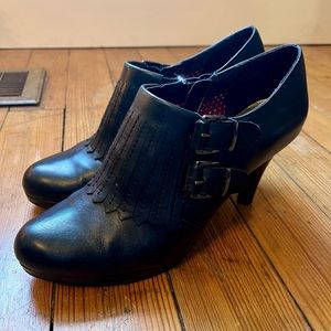 Anne Klein black ankle boot
